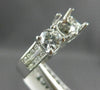 1.07CT DIAMOND 14KT WHITE GOLD 3D LUCIDA ROUND SEMI MOUNT ENGAGEMENT RING #20425