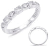.35CT DIAMOND 14KT WHITE GOLD 3D ROUND & PRINCESS SEMI ETERNITY ANNIVERSARY RING
