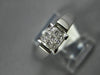 ESTATE .25CT DIAMOND 14KT WHITE GOLD PRINCESS INVISIBLE SQUARE ENGANGEMENT RING