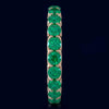 3.10CT AAA EMERALD 14KT ROSE GOLD 3D CLASSIC SHARED PRONG ETERNITY LOVE FUN RING