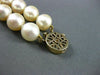 ANTIQUE LARGE .72CT DIAMOND 14KT YELLOW GOLD AAA PEARL 2 STRAND BRACELET #22606