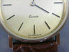 ESTATE LONGINES SWISS QUARTZ GOLD FILLED MENS WATCH CROCODILE BAND 35MM #21586