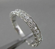 ANTIQUE 1.66CTW DIAMOND 14KT WHITE GOLD ETERNITY WEDDING ANNIVERSARY RING #12580