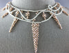 EXTRA LARGE 17.57CT WHITE & PINK DIAMOND 18K WHITE & ROSE GOLD COCKTAIL NECKLACE