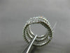 ESTATE LARGE .55CT ROUND DIAMOND 18KT WHITE GOLD FLEXIBLE HANDCRAFTED SNAKE RING