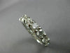 ESTATE LARGE 4.0CT ROUND DIAMOND 14KT WHITE GOLD 3D ETERNITY ANNIVERSARY RING