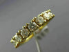 ESTATE 1.20CT DIAMOND 14KT YELLOW GOLD 7 STONE CLASSIC ANNIVERSARY RING #10669