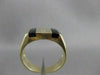 ESTATE .08CTW DIAMOND BLACK ONYX 14KT YELLOW GOLD STRIPE MENS RING F/G VS #20702