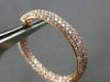 LARGE 6.08CT PINK DIAMOND 18KT ROSE GOLD MULTI ROW INSIDE OUT HANGING EARRINGS