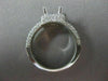 ESTATE WIDE 1.67CT DIAMOND 14KT WHITE GOLD HALO SEMI MOUNT ENGAGEMENT RING #2874
