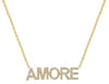 ESTATE .31CT DIAMOND 14KT YELLOW GOLD 3D CLASSIC ROUND AMORE FUN LOVE NECKLACE