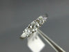 .64CT DIAMOND 14KT WHITE GOLD 3 STONE PAST PRESENT FUTURE ENGAGEMENT RING #1569