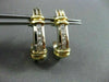 ESTATE .65CT DIAMOND PRINCESS 14K W &Y GOLD UMBRELLA HANGING EARRINGS 22mm #6165