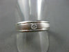 ESTATE .10CT DIAMOND 14K WHITE GOLD SOLITAIRE MENS WEDDING ENGAGEMENT RING #1283