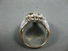 ESTATE LARGE 1.0CT DIAMOND 14K WHITE & YELLOW GOLD HEART FUN RING STUNNING 22372