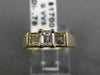 ANTIQUE .76CT ASSCHER CUT DIAMOND 14KT YELLOW GOLD PAST PRESENT FUTURE RING #112