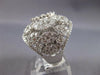 EXTRA LARGE 6.23CT DIAMOND 18KT WHITE GOLD MARQUISE & PEAR SHAPE COCKTAIL RING