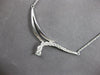 LARGE 1.0CT DIAMOND 14KT WHITE GOLD JOURNEY GRADUATING JOURNEY V SHAPE NECKLACE