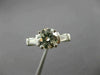ESTATE 1.71CT ROUND DIAMOND 14K WHITE GOLD 3D THREE STONE ENGAGEMENT RING #26379