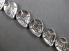 EXTRA LARGE 9.86CT DIAMOND 18K WHITE GOLD CLUSTER TEAR DROP CUFF TENNIS BRACELET