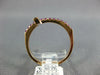 ESTATE .36CT AAA PINK SAPPHIRE 18KT ROSE GOLD 3D CLASSIC CROSS RING