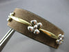ESTATE 14KT 2 TONE GOLD 3D CLASSIC MULTI FLOWER BY THE YARD LOVE BRACELET #27943