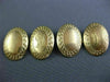 ANTIQUE 14KT YELLOW GOLD 3D CLASSIC HANDCRAFTED FILIGREE DOUBLE SIDED CUFF LINK