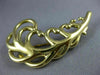 ESTATE LARGE TIFFANY & CO. 18K YELLOW GOLD CLASSIC FEATHER LEAF BROOCH PIN 26542