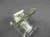 ESTATE .28CT DIAMOND 14KT WHITE GOLD 3D 3/4 ETERNITY FILIGREE ANNIVERSARY RING