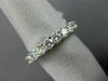 ESTATE 3.55CT DIAMOND 14KT WHITE GOLD 3D ETERNITY WEDDING ANNIVERSARY RING #2705