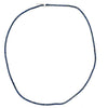 ESTATE 6.35CT AAA SAPPHIRE 14KT WHITE GOLD CLASSIC ETERNITY LOVE TENNIS NECKLACE