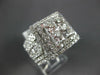 EXTRA LARGE 4.42CT DIAMOND 18KT WHITE GOLD 3D ROUND & PRINCESS ENGAGEMENT RING