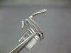 ESTATE .35CT DIAMOND 18KT WHITE GOLD 3D HAPPY SNAKE FUN RING