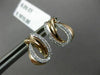 ESTATE .25CT DIAMOND 14KT ROSE GOLD 3D PAVE CLASSIC LOVE KNOT CLIP ON EARRINGS