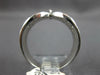 ANTIQUE WIDE 1.26CT DIAMOND 14KT WHITE GOLD THREE ROW V SHAPE ANNIVERSARY RING