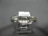 ANTIQUE 18KT WHITE GOLD CLASSIC FILIGREE MILGRAIN WEDDING ANNIVERSARY RING #1053