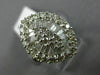 ESTATE LARGE 1.92CT DIAMOND 18K WHITE GOLD MARQUISE CLUSTER FRIENDSHIP LOVE RING