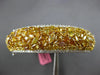GIA LARGE 17.85CT WHITE & MULTI COLOR DIAMOND 18KT 2 TONE GOLD BANGLE BRACELET