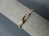 ESTATE .15CT DIAMOND 14K ROSE GOLD SWIRL INFINITY SEMI ETERNITY ANNIVERSARY RING