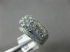 EXTRA LARGE 1.5CT DIAMOND 14K WHITE GOLD FLOWER CLUSTER FILIGREE ENGAGEMENT RING