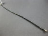 8.04CT BLACK DIAMOND 14KT WHITE GOLD 3D CLASSIC ETERNITY L.OVE TENNIS BRACELET
