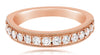 .47CT DIAMOND 18K ROSE GOLD 3D ROUND SHARED PRONG SEMI ETERNITY ANNIVERSARY RING
