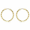 2.02CT DIAMOND & AAA RUBY 14KT YELLOW GOLD 3D MULTI FLOWER HOOP HANGING EARRINGS