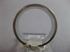 ESTATE WIDE 14KT WHITE GOLD MATTE & SHINY DOUBLE ROW SOLID MENS ANNIVERSARY RING
