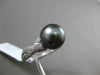 ESTATE .28CT DIAMOND 14KT WHITE GOLD 3D AAA TAHITIAN PEARL CRISS CROSS LOVE RING