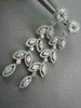 ANTIQUE 4.76CT DIAMOND MARQUISE & ROUND 14KT WHITE GOLD LEAF DROP EARRINGS 21686