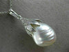 ESTATE .45CT DIAMOND & AAA SOUTH SEA PEARL 18KT WHITE GOLD FLOWER PENDANT #26193