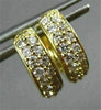 ESTATE .35CT DIAMOND 14KT YELLOW GOLD CLASSIC CHANNEL HUGGIE EARRINGS #18341