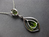 LARGE 2.73CT DIAMOND & AAA PERIDOT 14K WHITE GOLD PEAR SHAPE & ROUND FUN PENDANT