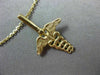 ESTATE 14KT YELLOW GOLD 3D HANDCRAFTED MEDICAL EMBLEM FLOATING PENDANT #25065